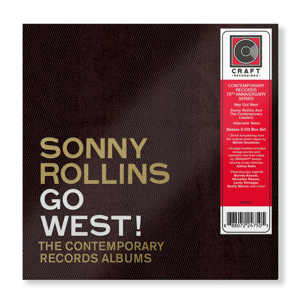 SONNY ROLLINS - Go West!: The Contemporary Records Albums - 3CD - Deluxe Box Set
