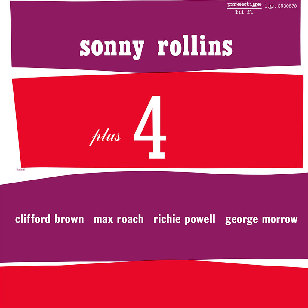 SONNY ROLLINS - Plus 4 (Original Jazz Classics Series) - LP - Deluxe 180g Black Vinyl [NOV 21]