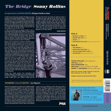 SONNY ROLLINS - The Bridge (Reissue w/ 2 Bonus tracks) - LP - 180g Blue Vinyl
