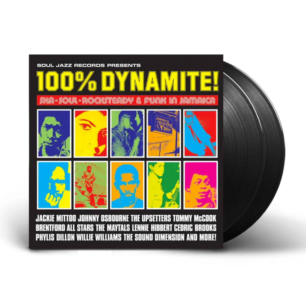 VARIOUS - 100% Dynamite (Ska-Soul-Rocksteady & Funk In Jamaica) - 2LP - Black Vinyl