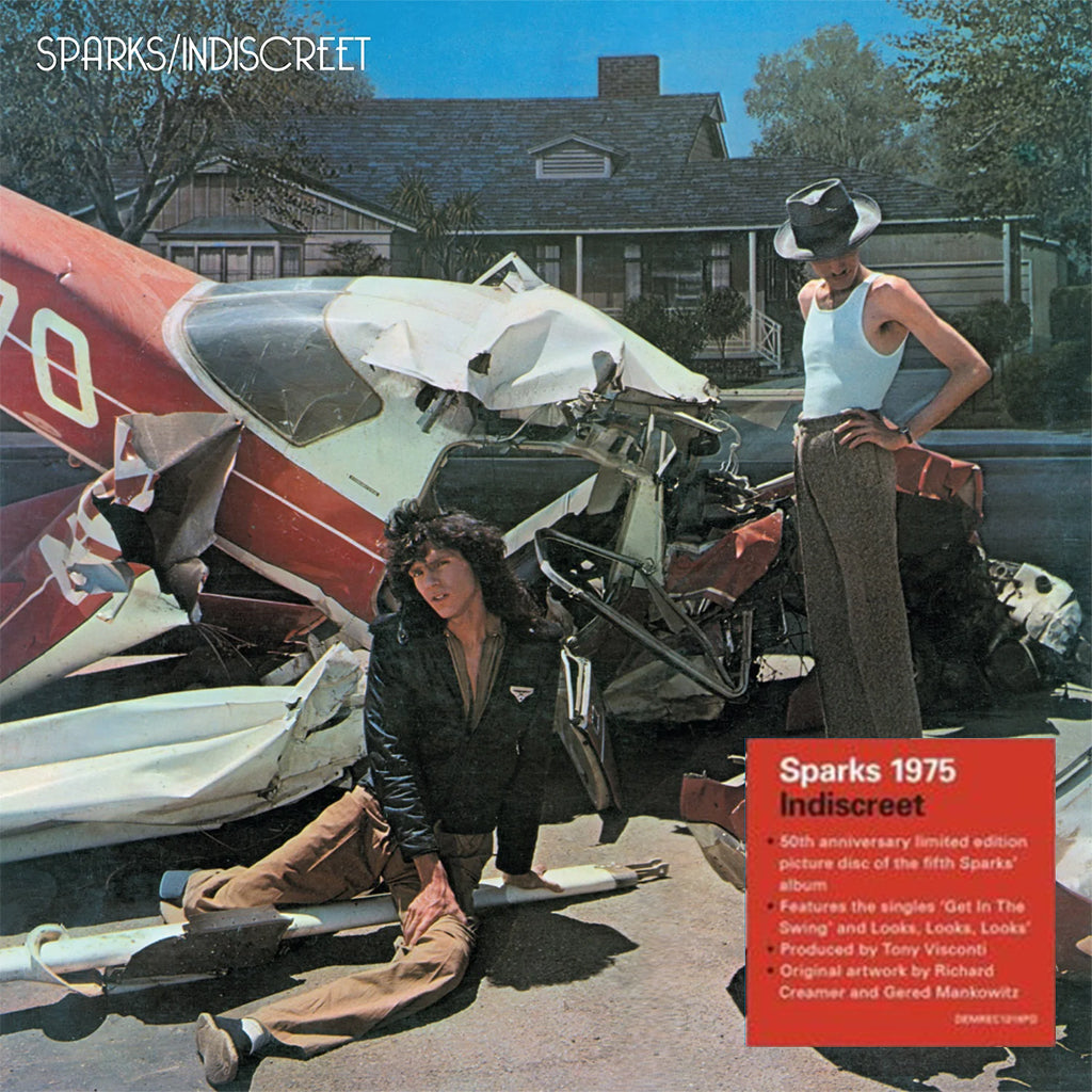 SPARKS - Indiscreet (50th Anniversary Edition) - LP - Picture Disc Vinyl [OCT 10]