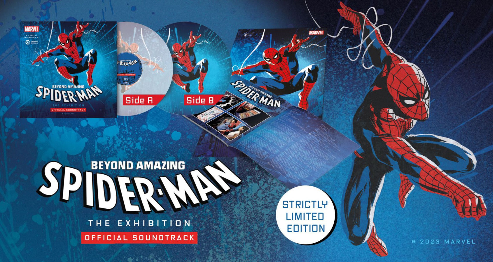 SEBASTIAN M. PURFÜRST - Spider-Man: Beyond Amazing - The Exhibition OST (w/ Poster) - LP - 180g Crystal Clear (Side A) / Picture Print (Side B) Vinyl [OCT 6]