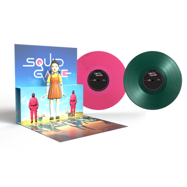 JUNG JAEIL - Squid Game (Soundtrack From The Netflix Series - with a POP-UP Young-Hee) - 2LP - Deluxe 180g Green / Pink Vinyl