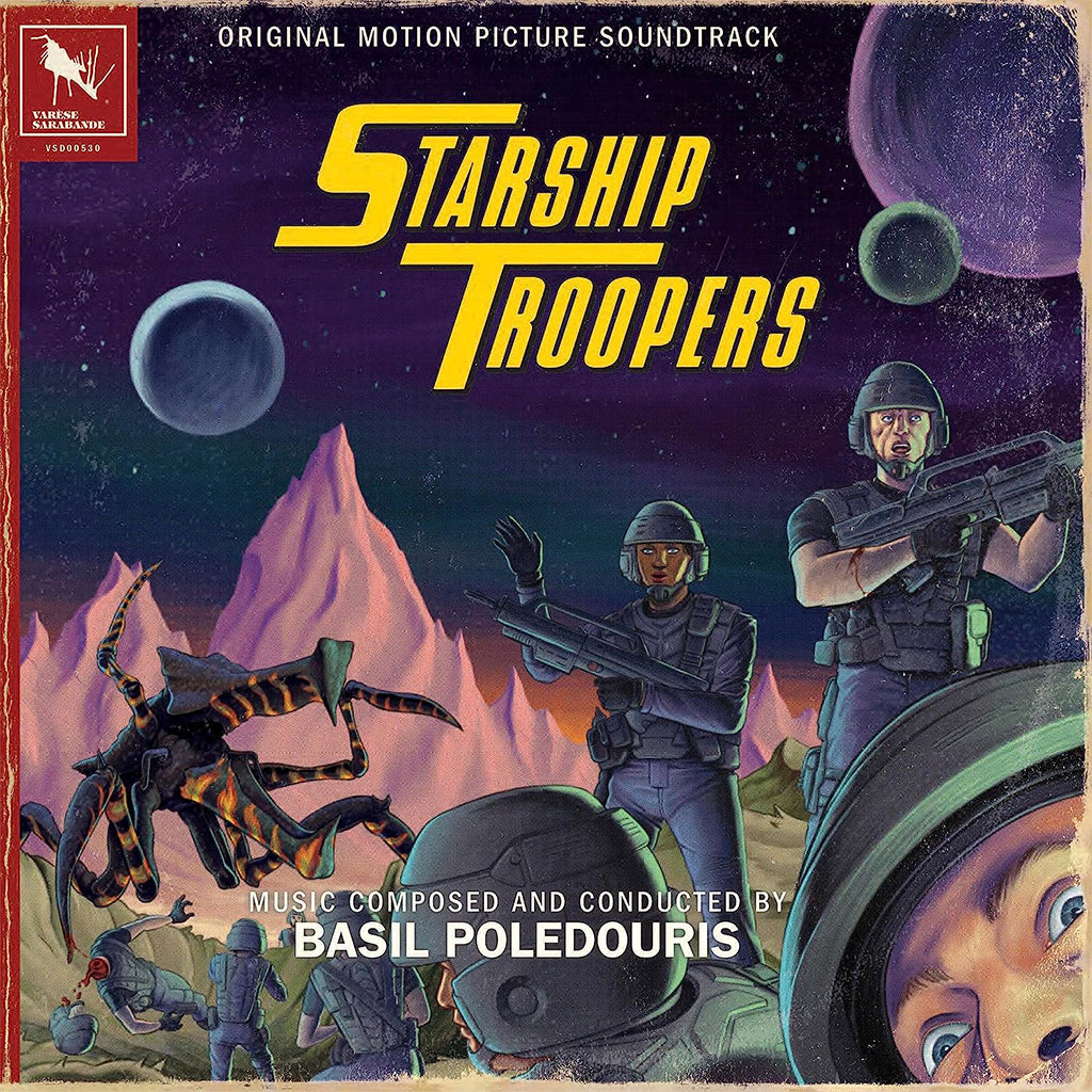 BASIL POLEDOURIS - Starship Troopers (Original Soundtrack w/ New Artwork & Cover Art Poster) - 2LP - Vinyl
