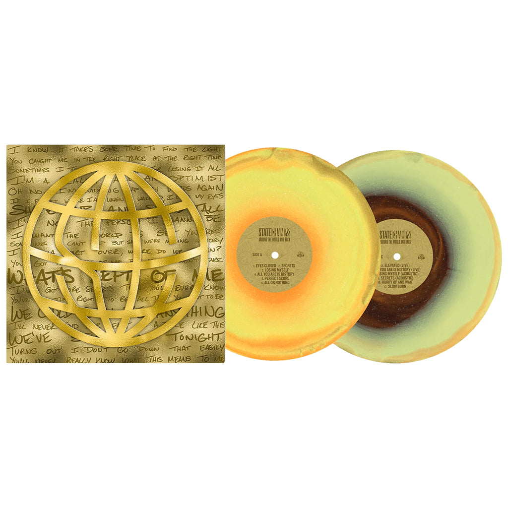 STATE CHAMPS - Around The World And Back (10th Anniversary Deluxe Edition) - 2LP - Orange/Yellow/Black Ice w/ Glitter Vinyl [DEC 12]