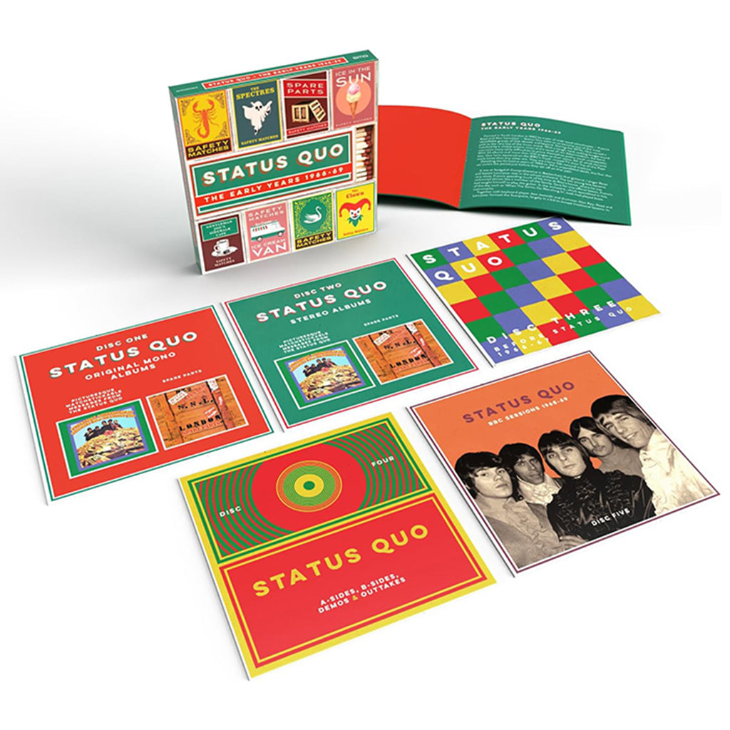 STATUS QUO - The Early Years: 1966-69 (with 40-page booklet) - 5CD Clamshell Box Set