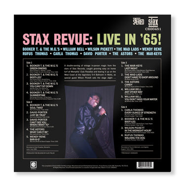 VARIOUS - Stax Revue: Live in '65! - 2LP - Vinyl