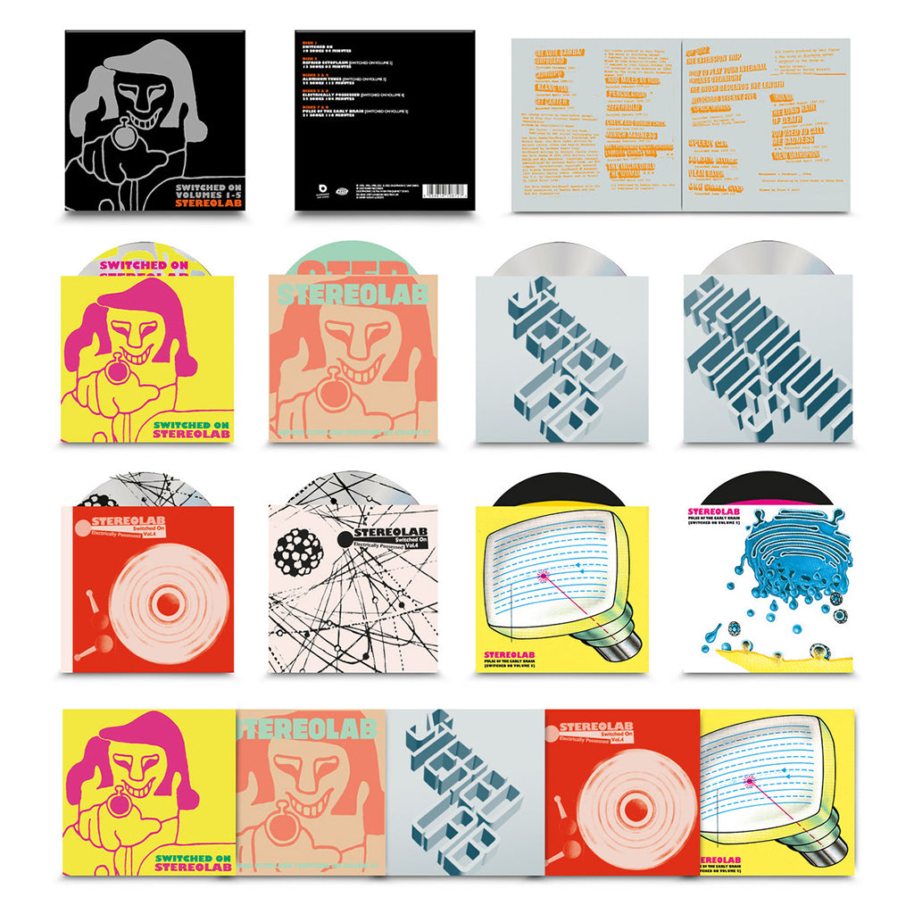 【美品】 Switched On Volumes 1-5 Stereolab STEREOLAB - Switched On Volumes 1-5 - 8CD Box Set – Spindizzy