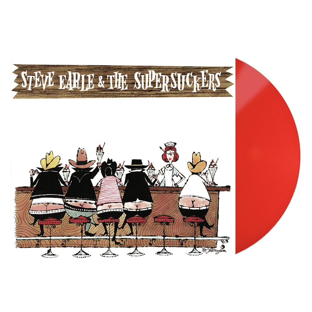 STEVE EARLE & THE SUPERSUCKERS - Steve Earle & The Supersuckers (Remastered) - 12'' EP - Red Vinyl [SEP 8]