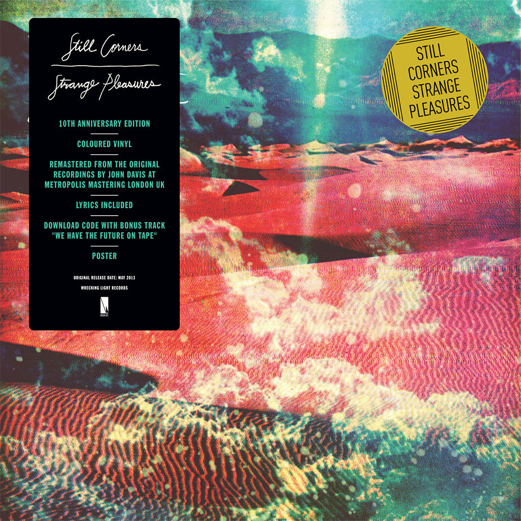 STILL CORNERS - Strange Pleasures (10th Anniversary Remastered Edition with Poster) - LP - Gatefold Transparent Green Vinyl