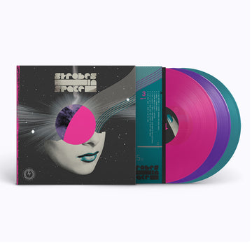 VARIOUS - Strobes in Space (Indie Sleaze, Nu Rave and Future Disco) [Deluxe Edition] - 3LP - Neon Pink, Purple, Petrol Tri-colour Vinyl [JAN 23]