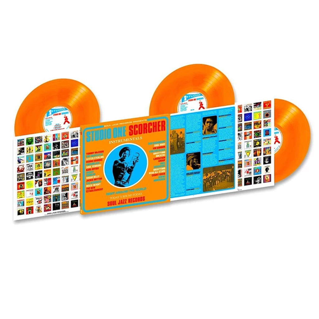 VARIOUS - Studio One Scorcher (2023 Reissue) - Instrumentals - 3LP - Transparent Orange Vinyl