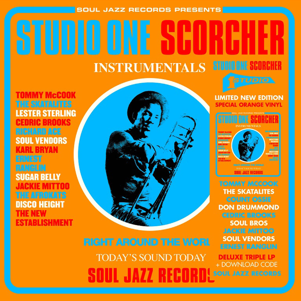 VARIOUS - Studio One Scorcher (2023 Reissue) - Instrumentals - 3LP - Transparent Orange Vinyl