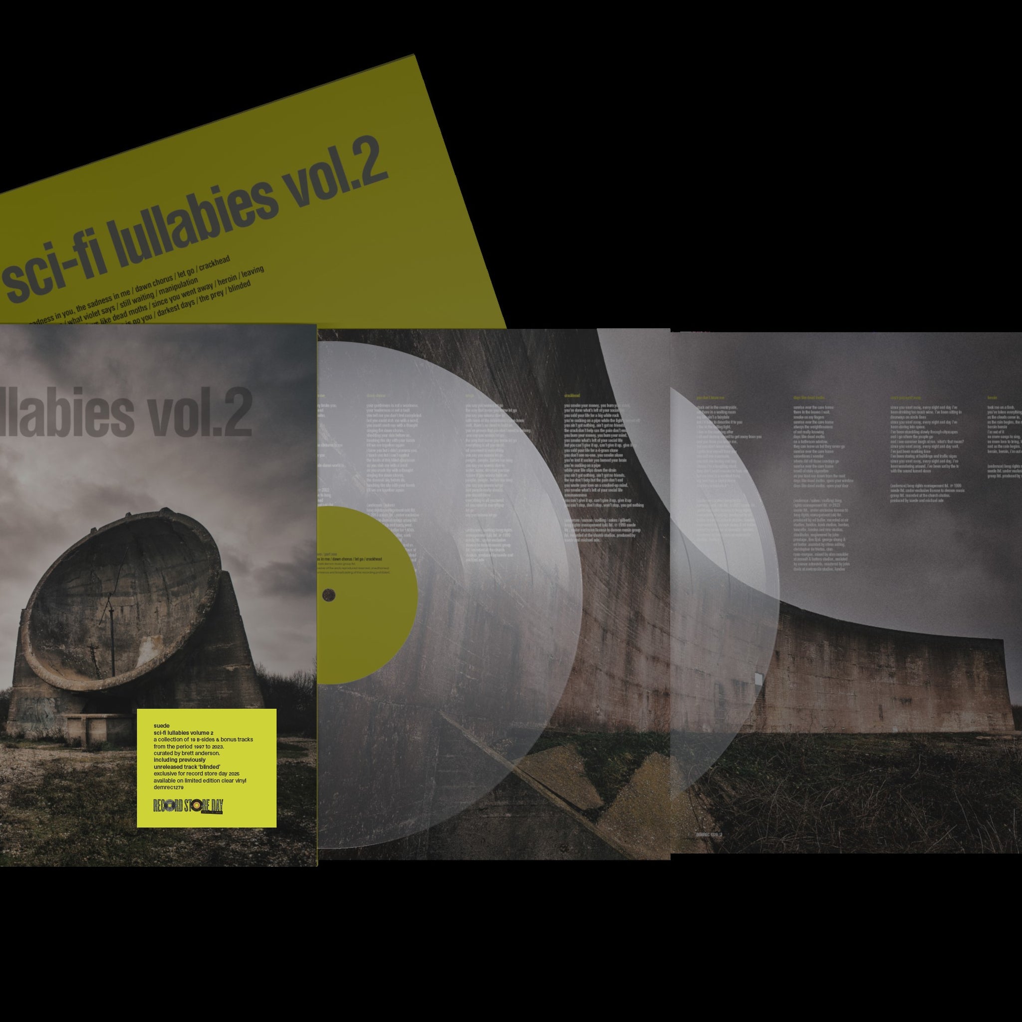 Suede - Sci-fi Lullabies Volume 2 - 2LP - 140g Clear Vinyl  [Record Store Day 2025]