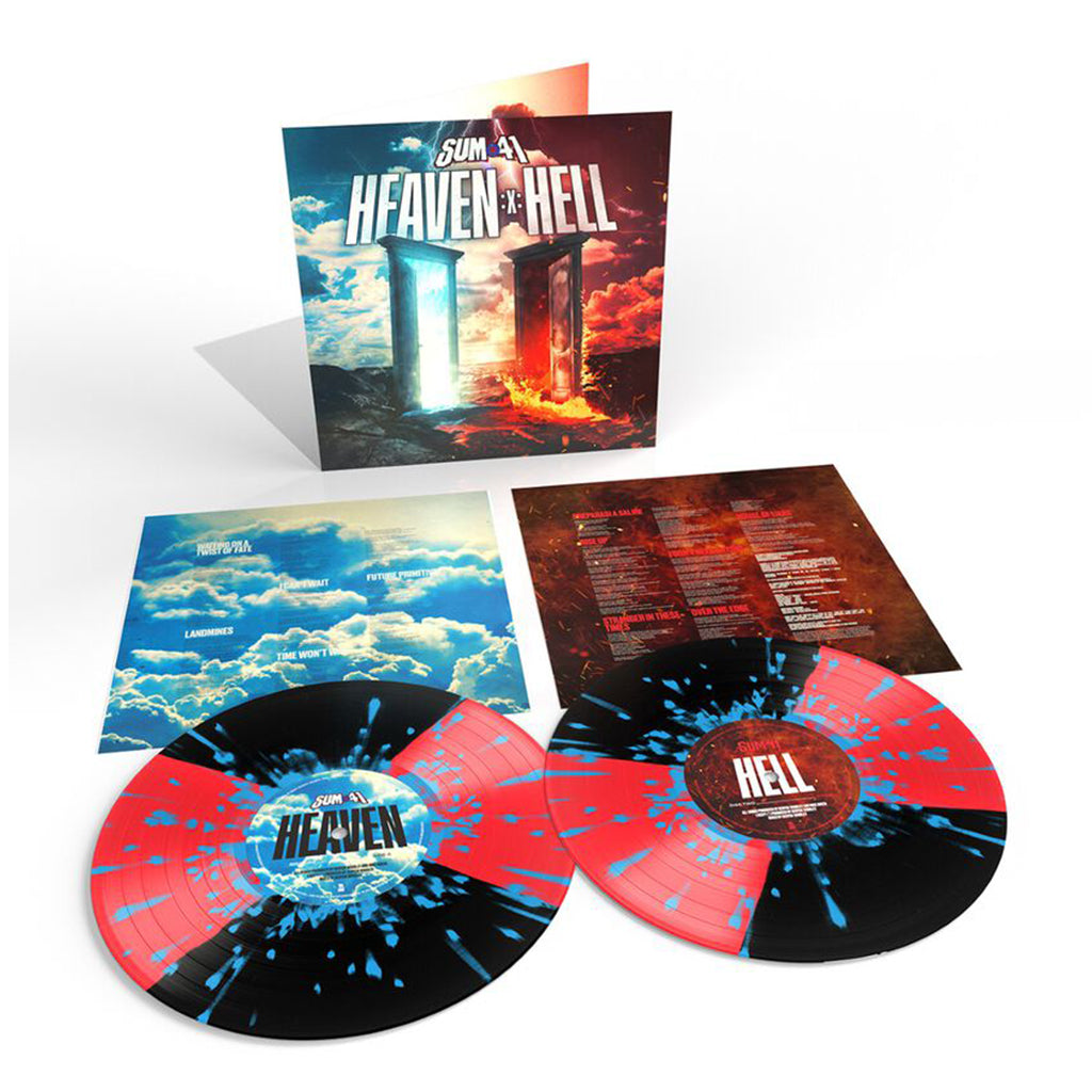 SUM 41 - Heaven :X: Hell (RSD Stores Exclusive) - 2LP - Quad Red / Black with Blue Splatter Vinyl
