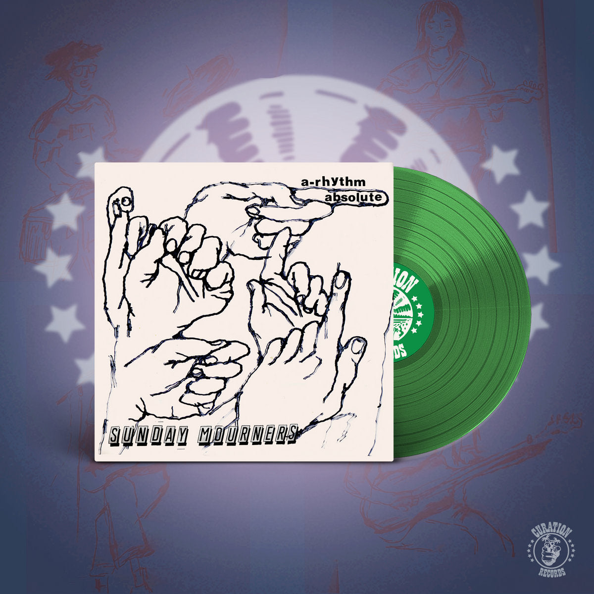 SUNDAY MOURNERS - A-Rhythm Absolute - LP - 'Emerald Green' Colour Vinyl [JAN 16]