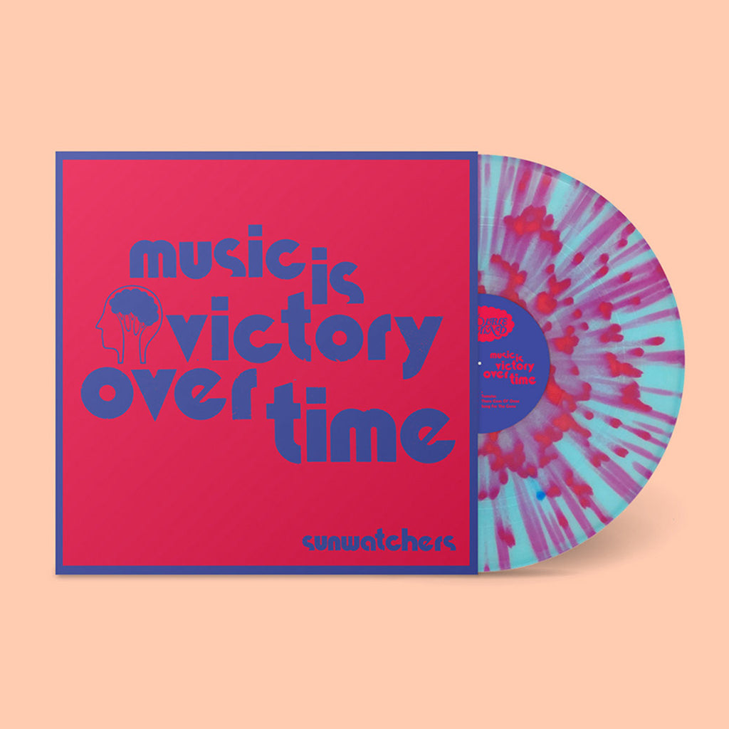 SUNWATCHERS - Music Is Victory Over Time - LP - Translucent Blue w/ Neon Pink Splatter Vinyl [NOV 10]