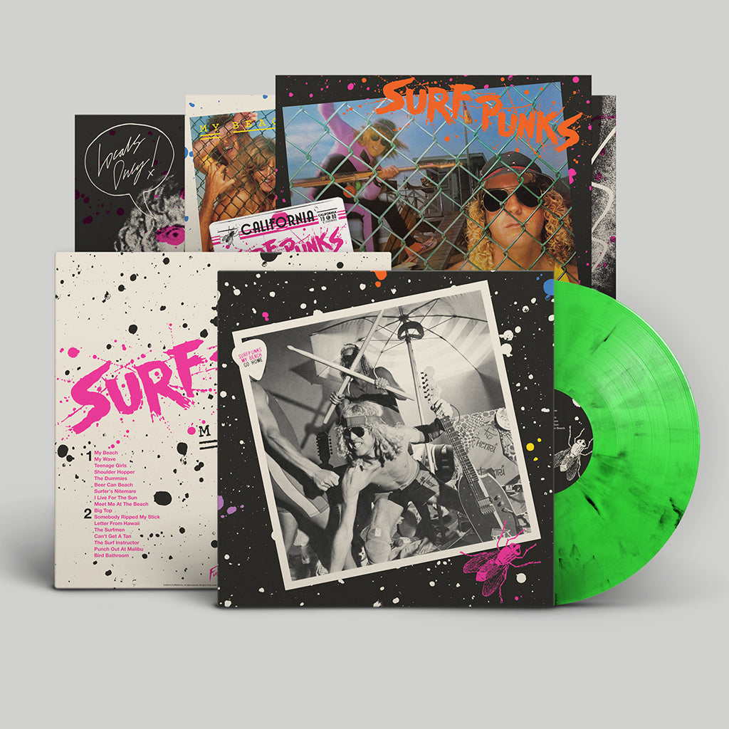 SURF PUNKS - My Beach (Remastered w/ New Artwork plus Poster & Surfboard Sticker) - LP - Deluxe ‘Kook Juice’ Coloured Vinyl [SEP 29]