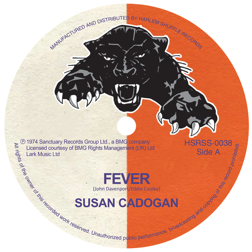 SUSAN CADOGAN - Fever / Influenza Dub - 7'' - Vinyl [DEC 12]
