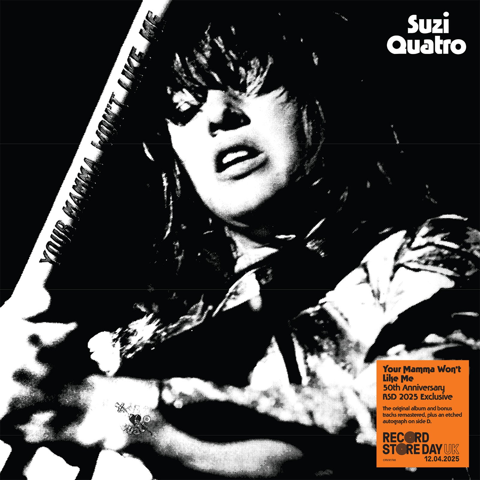 Suzi Quatro - Your Mamma Won't Like Me (50th Anniversary Edition) - 2LP - White & Black Vinyl with bonus Track  [Record Store Day 2025]