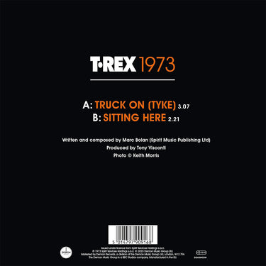 T. REX - Truck On (Tyke) / Sitting Here (50th Anniversary) - 7'' - Picture Disc Vinyl [NOV 17]