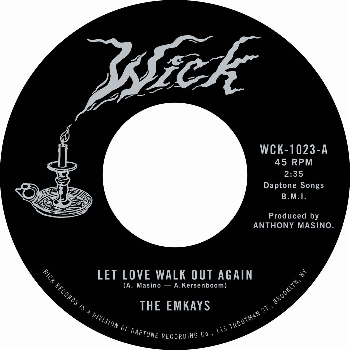 THE EMKAYS - Let Love Walk Out Again - 7"- Black Vinyl [AUG 22]