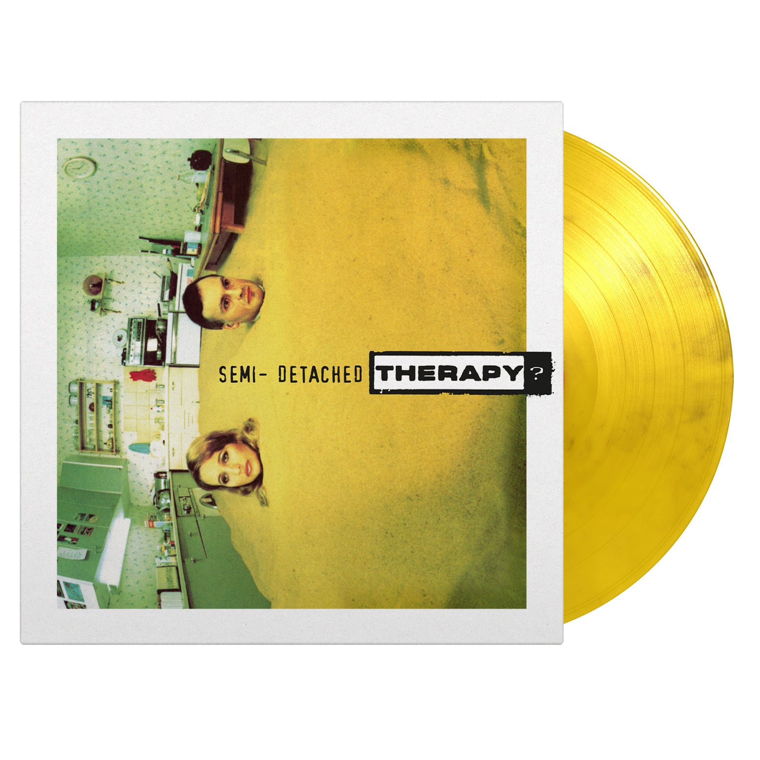 THERAPY? - Semi-Detatched - LP - Yellow & Black Marbled Vinyl