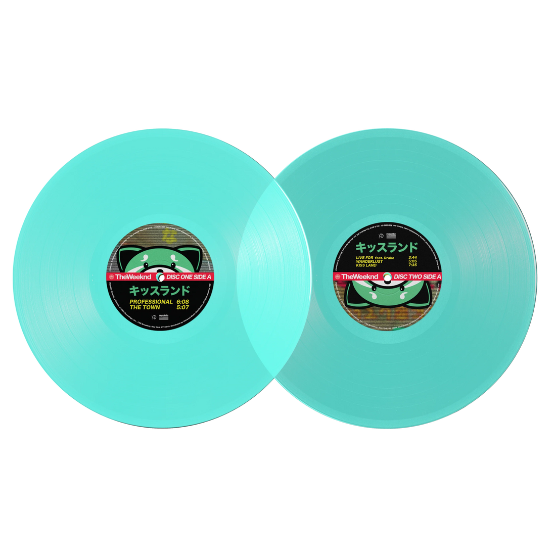 THE WEEKND - Kiss Land - 2LP - 'Seaglass' Colour Vinyl