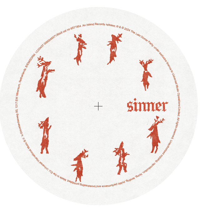 THE LAST DINNER PARTY - Sinner - 7" - White Vinyl [JUL 19]