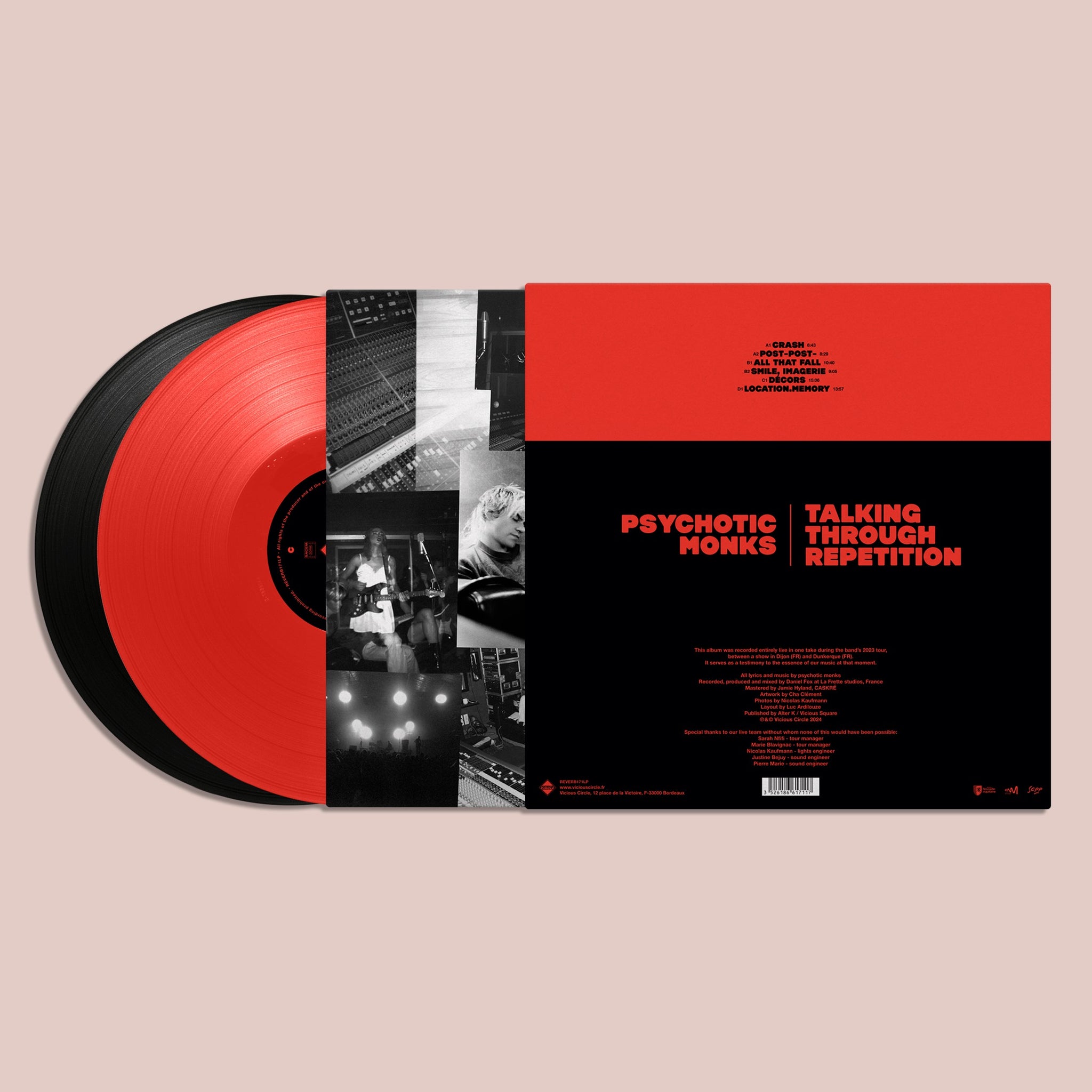 THE PSYCHOTIC MONKS - Talking Through Repetition - 2LP - Red / Black Vinyl [AUG 23]