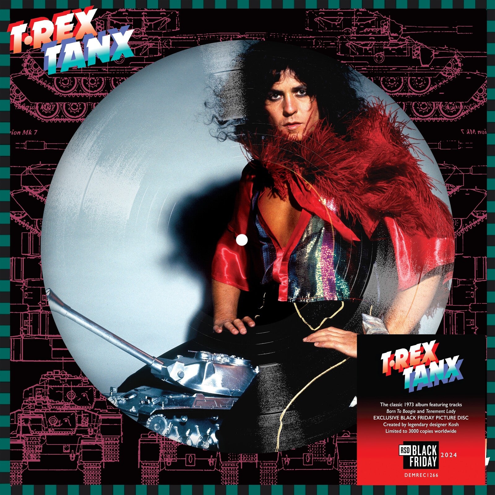 T. REX - Tanx Picture Disc (RSD Black Friday 2024) - 1LP - Picture Disc  [RSD Black Friday 2024]