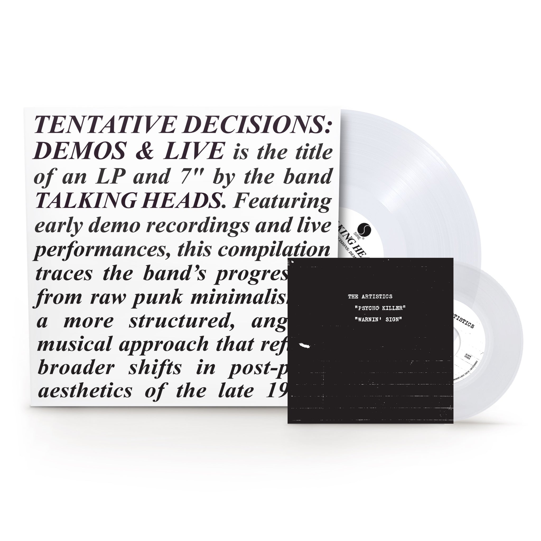Talking Heads - Tentative Decisions 1974 - 1976 - 1LP & 7" Clear Vinyl   [RSD Black Friday 2025]