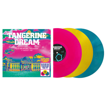 TANGERINE DREAM - Platz Der Republik, West-Berlin - August 1st 1987 - 3LP - Pink / Yellow/ Blue Vinyl Set