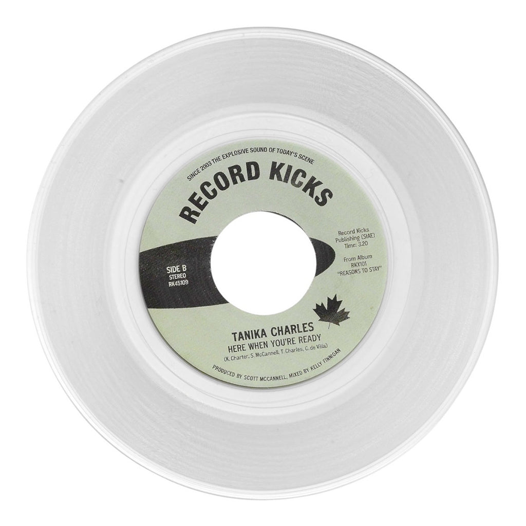 TANIKA CHARLES - Don't Like You Anymore b/w Here When You're Ready - 7'' - Clear Vinyl