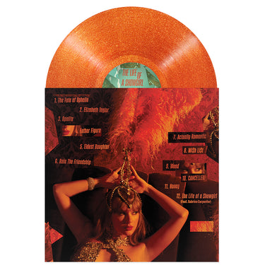 TAYLOR SWIFT - The Life Of A Showgirl: Sweat And Vanilla Perfume - LP - 'Portofino Orange Glitter' Vinyl