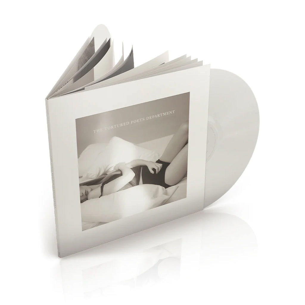TAYLOR SWIFT - The Tortured Poets Department (with 24-page book-bound jacket) - 2LP - Ghosted White Vinyl [APR 19]