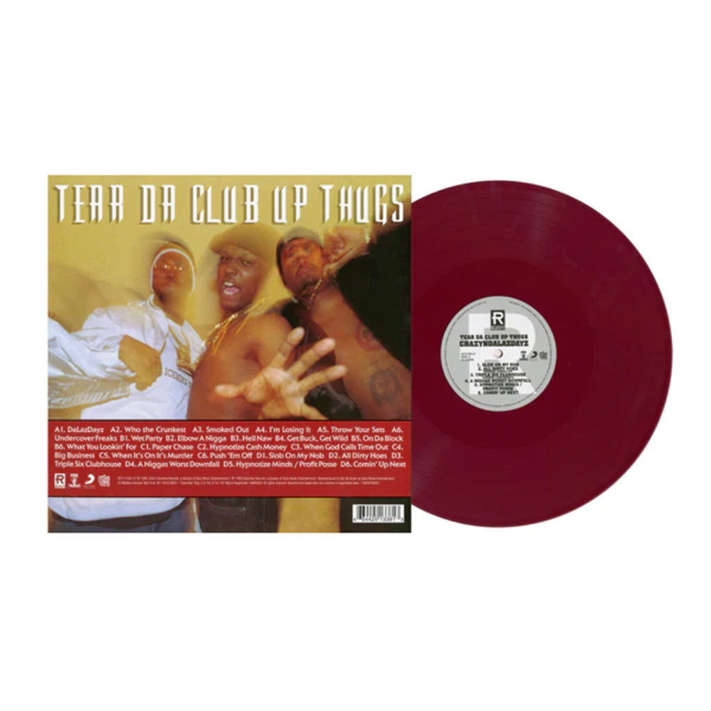 TEAR DA CLUB UP THUGS OF THREE - CrazyNDaLazDayz (2023 Reissue) - 2LP - Dried Blood Coloured Vinyl