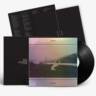 TEMPERS - Delusion (in iridescent rainbow mirriboard sleeve) - LP - Ultra Clear Vinyl
