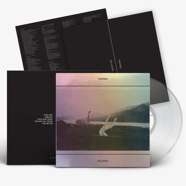 TEMPERS - Delusion (in iridescent rainbow mirriboard sleeve) - LP - Ultra Clear Vinyl