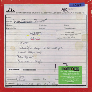 THE ALAN PARSONS PROJECT - I Robot (Work In Progress)