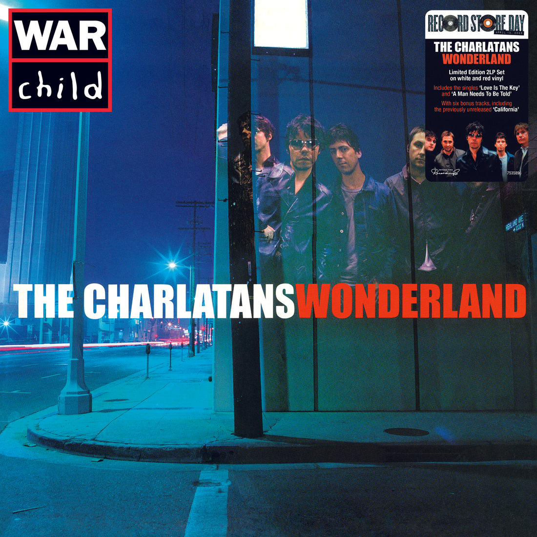 The Charlatans - Wonderland (Deluxe) - 2LP - Red & White Vinyl  [Record Store Day 2025]