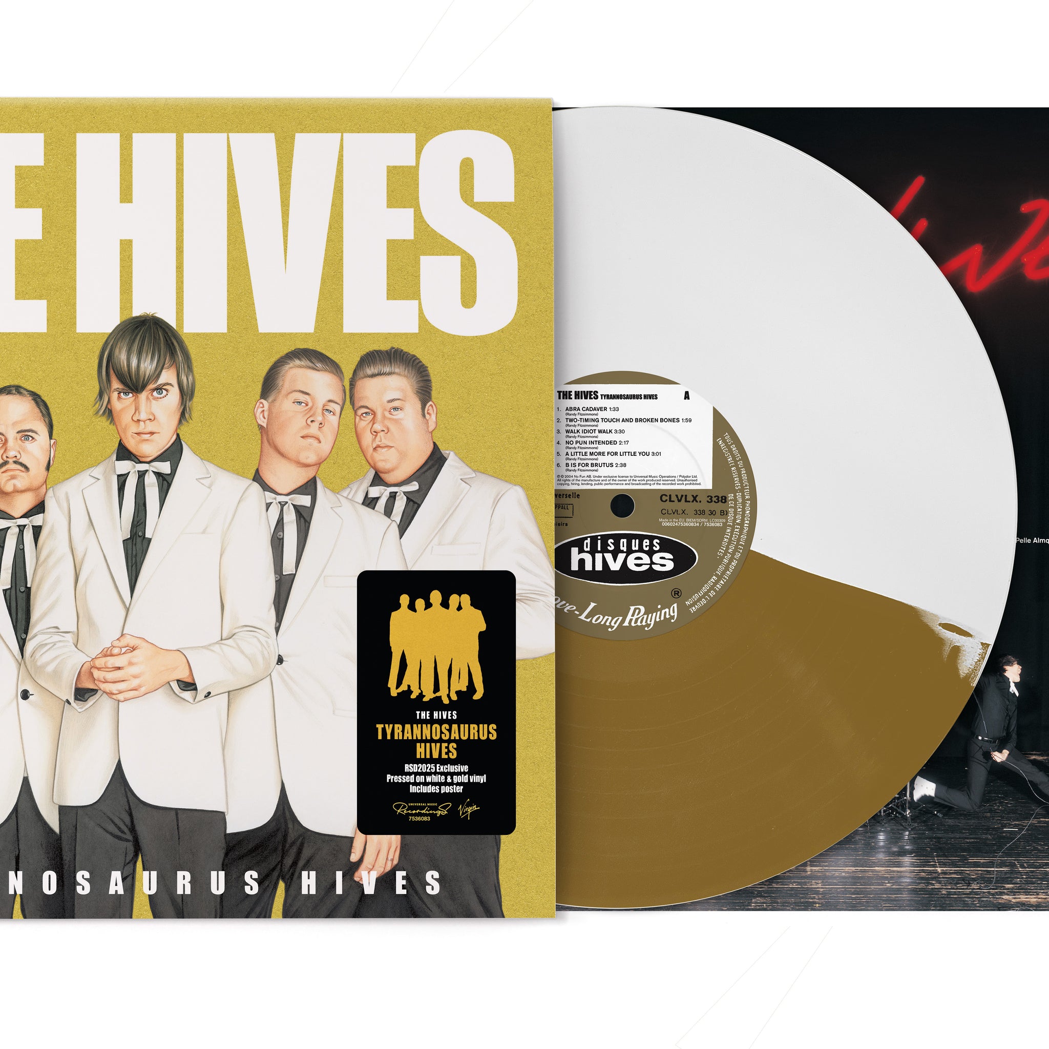 The Hives - Tyrannosaurus Hives - 1LP - Gold & White Vinyl  [Record Store Day 2025]