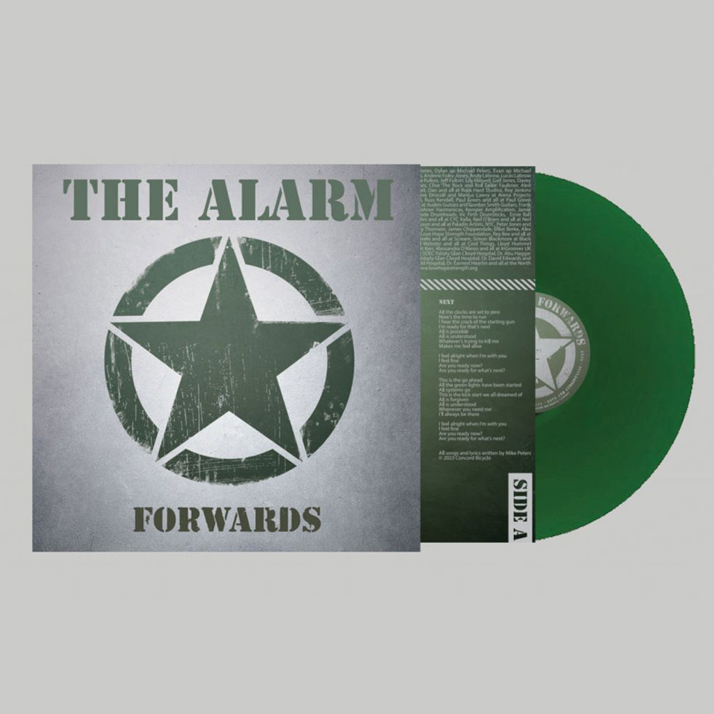 THE ALARM - Forwards (w/ Metallic Sleeve with Green Star) - LP - Green Vinyl