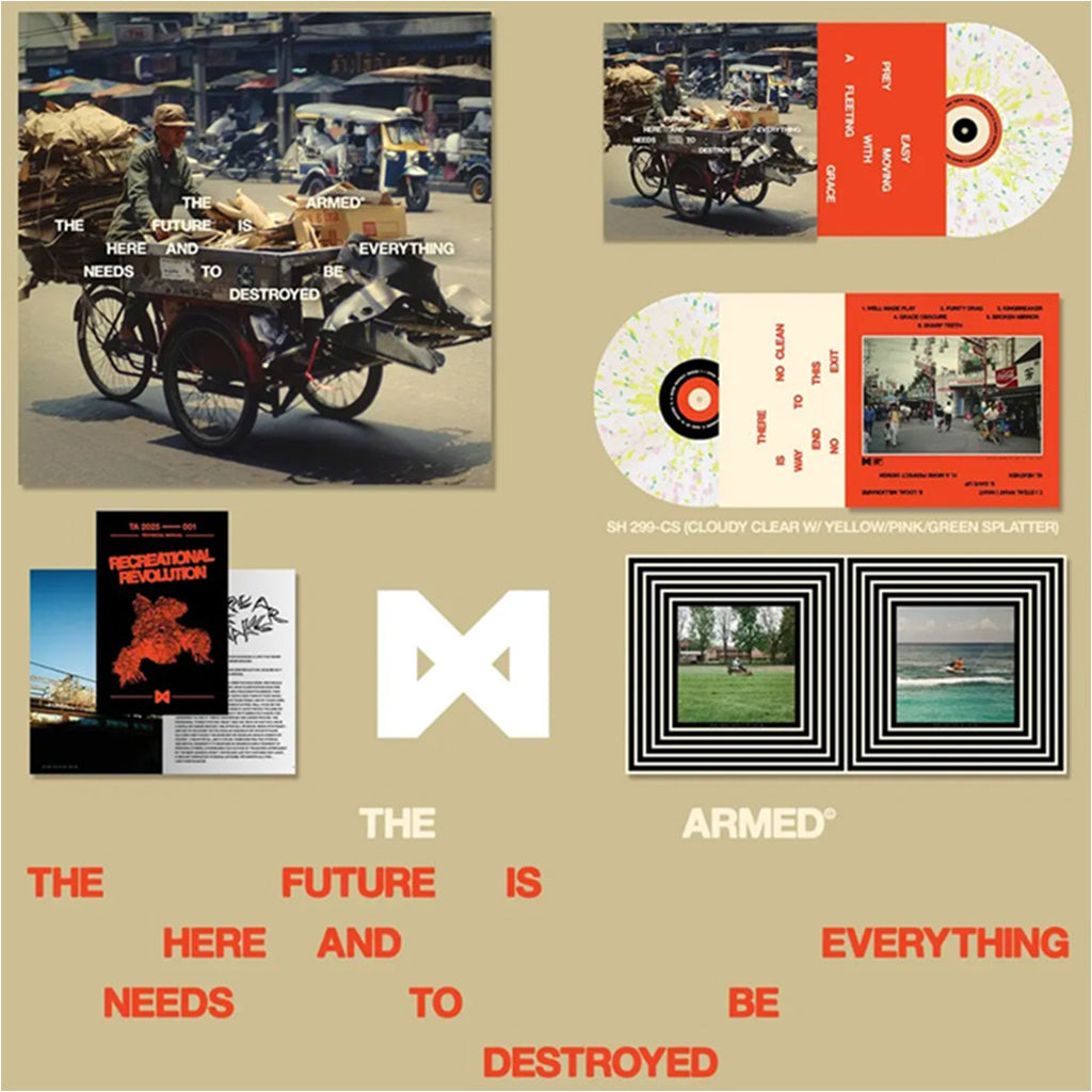 THE ARMED - The Future Is Here And Everything Needs To Be Destroyed - LP - Cloudy Clear w/ Yellow, Green & Pink Splatter Vinyl [AUG 1]