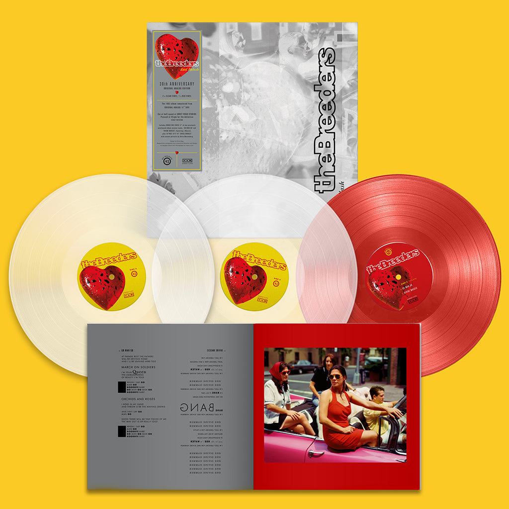 THE BREEDERS - Last Spash (30th Anniversary Original Analog Special Edition) - 2LP (Clear) + Bonus Etched 12'' (Red) Coloured Vinyl