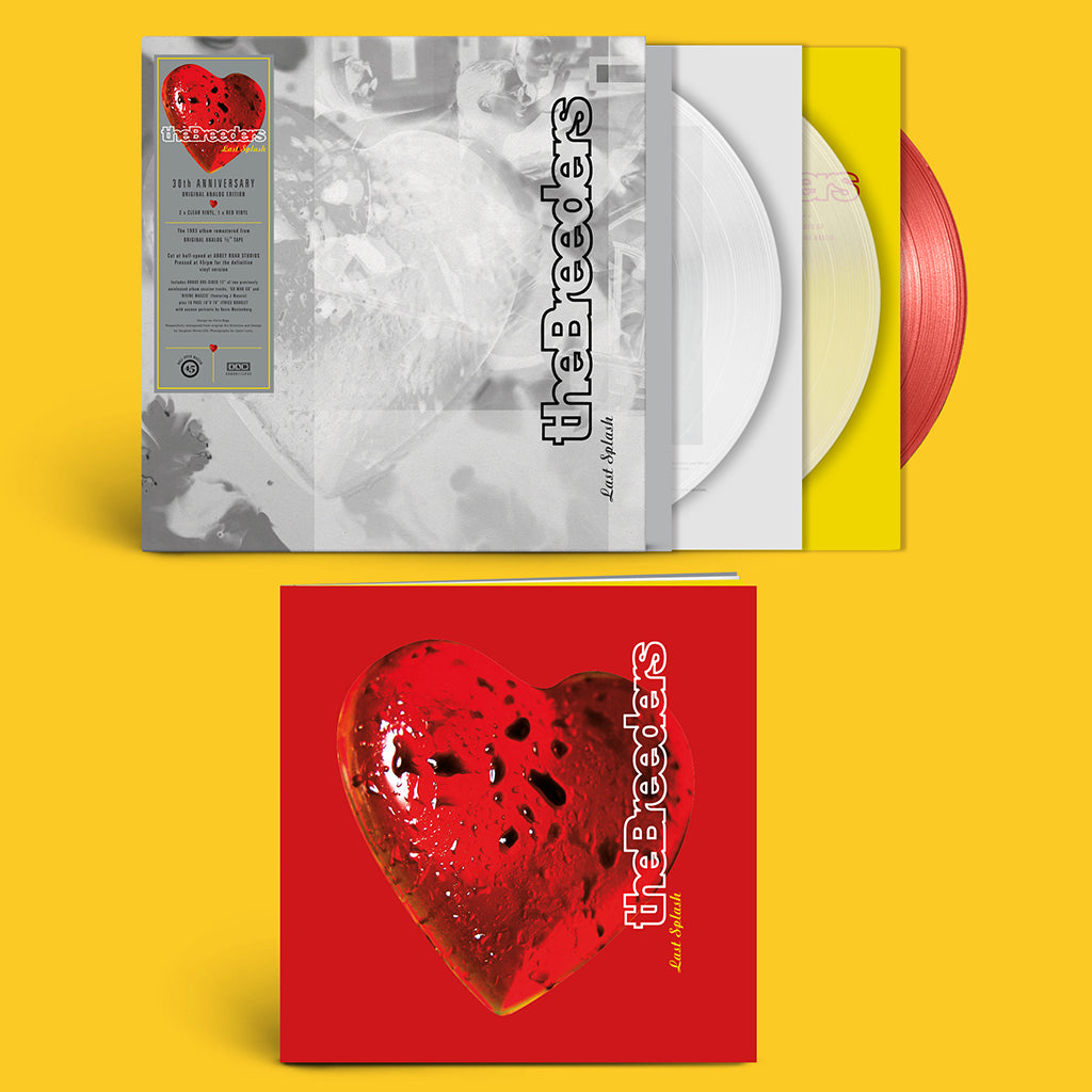 THE BREEDERS - Last Spash (30th Anniversary Original Analog Special Edition) - 2LP (Clear) + Bonus Etched 12'' (Red) Coloured Vinyl