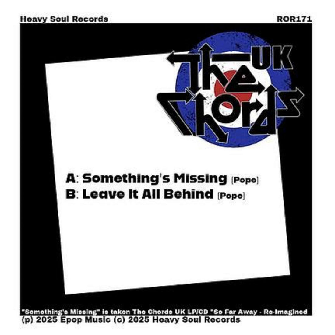 THE CHORDS UK - Something's Missing (w/ Poster insert) - 7'' - Vinyl [DEC 12]