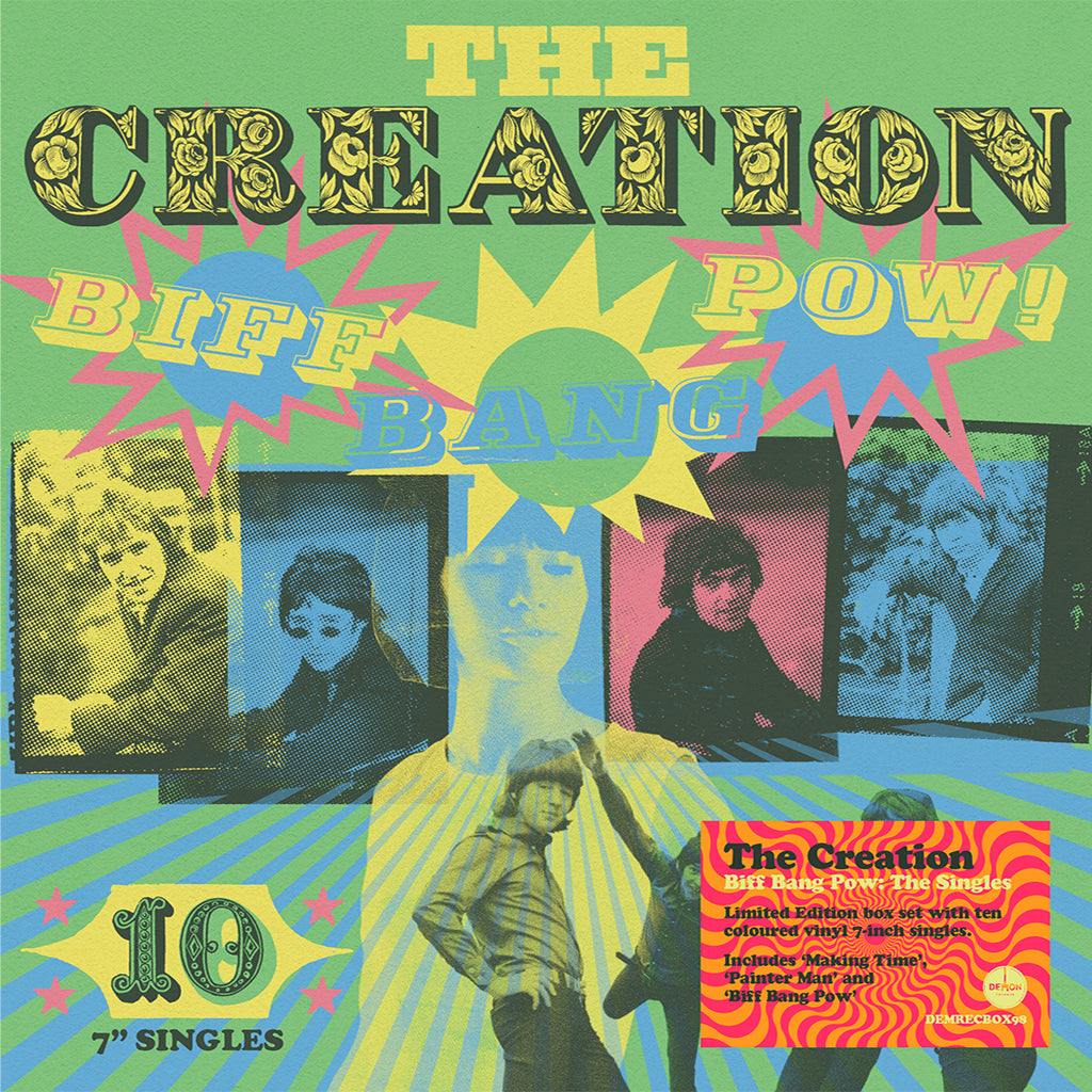 THE CREATION - Biff Bang Pow! - The Singles Box - 10 x 7'' - Assorted Colour Vinyl Box Set [NOV 7]