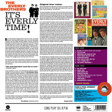 THE EVERLY BROTHERS - It's Everly Time! (2023 WaxTime Reissue w/ 4 Bonus Tracks) - LP - 180g Vinyl [AUG 18]