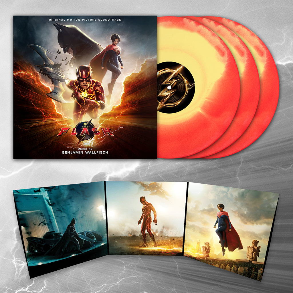 BENJAMIN WALLFISCH - The Flash (Original Motion Picture Soundtrack) - 3LP - Red and Yellow Colour in Colour Vinyl